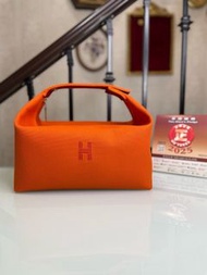 🌟Hermes Bride-a-Brac case, large model 飯盒包 大號 橙色好價🔥