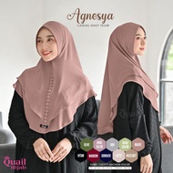 Agnesya khimar Button original quail// khimar// khimar layer quail