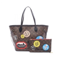 [สินค้ามือสอง] หลุยส์ วิตตอง LOUIS VUITTON กระเป๋าโท้ท Neverfull MM My LV World Tour Monogram M42844
