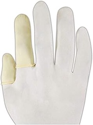 7C-XL 9775 3 Mil 2.66" Disposable Latex Finger Cots, AA, White, XL (Pack of 144)