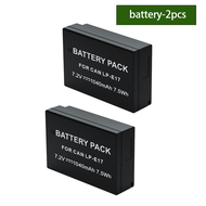 PUANTES LP-E17/E17 แบตเตอรี่กล้อง + USB เครื่องชาร์จช่องเดียวจับคู่ Canon EOS M3 EOS M5 EOS M6 EOS R
