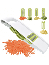 1 組 5 合 1 曼陀林多刀片馬鈴薯蔬菜切絲機切碎機綠色蔬菜切片機