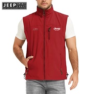 เสื้อกั๊กผู้ชายสำหรับกลางแจ้ง1941 Jeep Spirit Estd กระเป๋าแบบนิ่มหลายกระเป๋าเสื้อกั๊กตกปลาของผู้ชาย