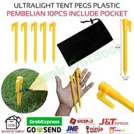 TENDA Ultralight Pegs Camping Tent Pegs Plastic Anti-Storm