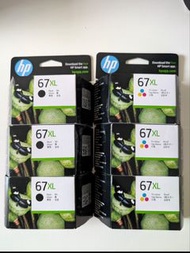 Genuine HP 67XL Ink Cartridges (Black & Colour)