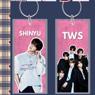 Midnight Blush Keychain TWS VER + Fandom Name + Butterfly Charm - Shinyu