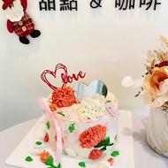 真摯的情感 蛋糕 鑠甜點 可宅配 客製化 手繪花藝蛋糕