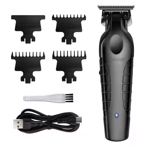 KEMEI Professional Beard & Hair Trimmer for MenBump Free Technology - Cordless Electric Beard Trimme