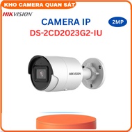 Camera IP HIKVISION Thân trụ DS-2CD2083G2-IU 8MP Camera 4KChống báo động giảđến 40mMic thu âm-Kho ca