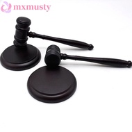 MXMUSTY Costume Sound Block, Wood Gavel Durable Base Judge Hammer, Simple Design Loud Clear Attorney
