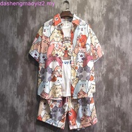 READY STOCK Men Hawaii Women Beach T-shirt Hawaii shirt men baju hawaii lelaki bunga pantai retro ba