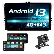 ZLTOOPAI 9" Android 13 VW Passt B6 B7 Jetta Golf MK6 Car Android Player 32G 64GB 128G Carplay+Android Auto+DSP Car Radio Stereo
