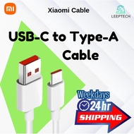 Original Xiaomi Cable Normal Or 6A USB-A To Type-C Cable 100cm/ USB-C to USB-C Cable 150cm/ 2  in 1 