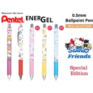 Pentel Energel Ballpoint Pen 0.5mm In Sanrio Friends Collection