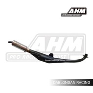 knalpot ahm SS2 - RGV 120 RGX RG SPORT black series
