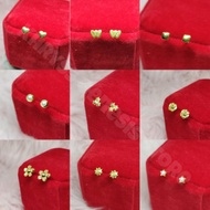 [KGS] US 10K GOLD EARRINGS FOR KIDS AND BABY 10K US FANCY GOLD HYPOALLERGENIC STUD EARRINGS(21-28)