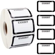 1200pcs Legal Exhibit Labels 1.7x1Inch Plaintiff Exhibit Sticker Blank File Folder Label Self-Adhesi