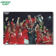 Manchester United UCL Champions Final Barcelona 1999 A3+ Football Poster