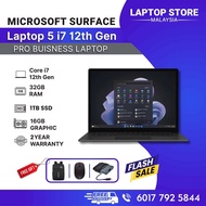 Microsoft Surface Laptop 5  | i7 12GEN | TOUCH SCREEN | 32GB RAM | 256GB SSD | 2 YEARS WARRANTY