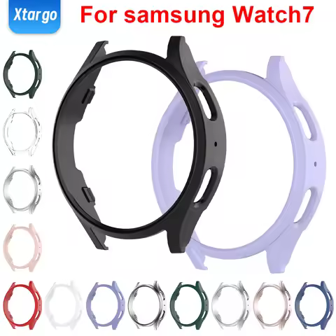 PC Case for Samsung Galaxy Watch 7 47mm 40mm 44mm SmartWatch Cover Protector Hollow Bumper All-Aroun