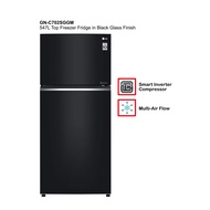 LG GN-C702SGGM 547L | Top Freezer Fridge in Black Glass Finish