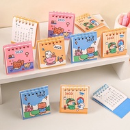 2023 Standable Mini Desk Calendar Cartoon School Office Table Planner