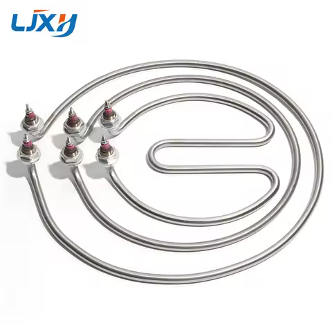 LJXH Noodle Cooking Stove Barrel Soup Pot Heating Tube Round Heating Rod Electric Heating Pipe 220V/