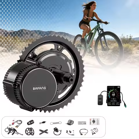 BAFANG 36V 500W 350W 250W Mid Drive Motor Electric Bicycle Conversion BBS01B BBS02B with Dlsplay Kit
