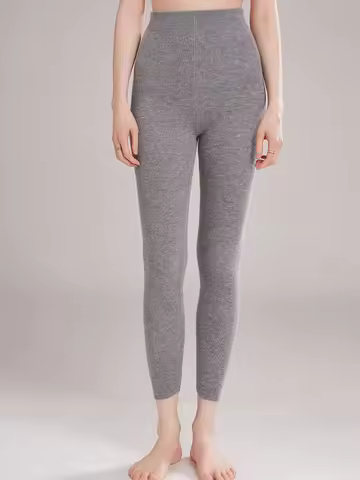 CHICUU Women 100% Cashmere Legging High Elastic Cashmere Knitted Pants Autumn Winter Warm Soft Leggi