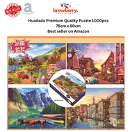 [Ready Stock] Huadada Premium Quality Jigsaw Puzzle 1000pcs Famous Arts 1000PCS Puzzle 1.9mm thick B