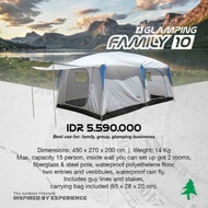 Tenda Consina glamping family 10 tenda camping Consina glamping family 10