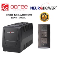 NEUROPOWER AVR 800VA (AVS800-3UK) & 1000VA (AVS1000-3UK) AUTOMATIC VOLTAGE STABILIZER WITH 5V USB CH