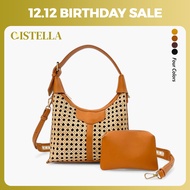 CISTELLA - Kimberly Rattan Bag Women's Bag Leather Rattan Bag Women's Handbag Women's Sling Bag Wome