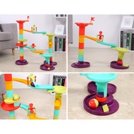 mainan kanak kanak ,  SLIDE BALL BUILDING BLOCKTRACK TOY, BABY ROLL, Trek Gelongsor Bangunan. roll o