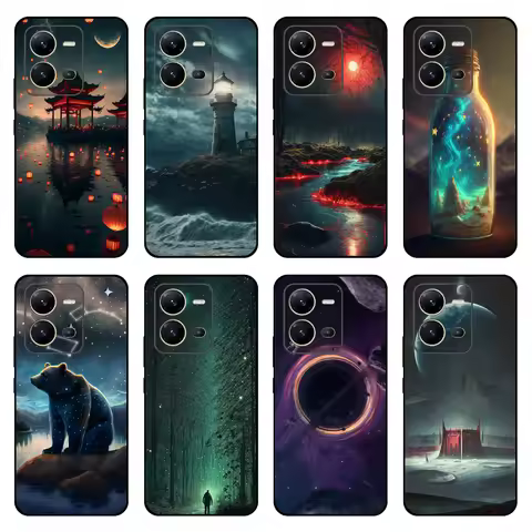 For vivo V25 5G Case Shockproof Phone Cases for vivo v25E Globa Soft Silicone TPU Protect Cover For 