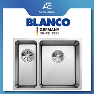 BLANCO ANDANO 340/180-U 58.5CM DOUBLE BOWL STAINLESS STEEL KITCHEN SINK