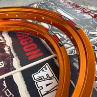 ต่อคู่) วงล้อ FALCON ARGON ทรงเอ สีล้วน1.4หน้า/หลัง ขอบ17 Motorcycle มอเตอร์ไซค์