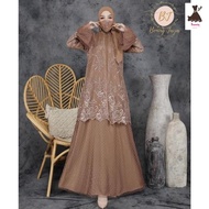 Boomming / Party Dress BJ / Kebaya Gamis Pesta Mewah / Gamis Kondangan