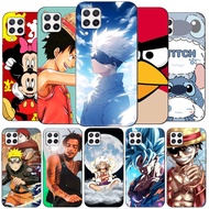 For Samsung A22 4G Case 6.4inch Phone Back Cover For Samsung Galaxy A22 4G GalaxyA22 A 22 black tpu case attractive cartoon