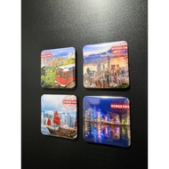 Hongkong Ref Magnet Square Badge 2.5 x 2.5 size