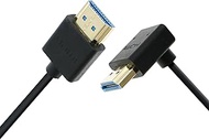 Uonecn 8K HDMI 2.1 Cable for Sony A7iv, Z-CAM F6, Thin 48Gbps Ultra High Speed HDMI Straight to Up A