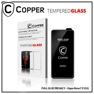 Oppo Reno 7 Z (5G) - COPPER Tempered Glass PRIVACY ANTI SPY