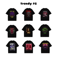 Trendy FG Graphic T-Shirt Dark Line Street Style Rock Punk Hip Hop