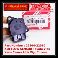 ***ราคาพิเศษ***ของใหม่แท้ (ปลั๊กใหญ่)AIR FLOW SENSOR Toyota vios​ yaris​ camry​ altis​ vigo​ innova 