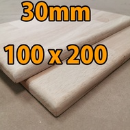 หน้าโต๊ะไม้ พาราประสาน 30 มิล 100 x 200 cm โต๊ะไม้ TABLE TOP WOOD