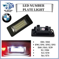 2pcs LED Number License Plate Light No Error 18SMD LED lamp for BMW E81 E82 E90 E91 E92 E93 E39 E60