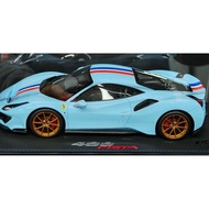 BBR 1: 18 Ferrari Ferrari 488pista Blue Garland Resin Car Model