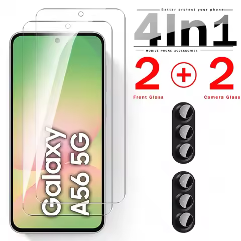 4To1 Protective Glass For Samsung Galaxy A56 A36 A26 A16 A06 5G 4G Sumsung Samung A 56 36 16 Camera 