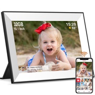 10.1-inch smart digital photo frame Frameo digital cloud photo frame automatic rotation direction 1280x800 IPS high-definition LCD touch screen display built-in 32GB memory