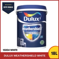 18Litre ICI Dulux Weathershield 15004 White & Colour 18L (Cat Dinding Dulux Putih dan warna)